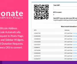 plugins - Bitcoin Donate A WordPress Plugin 270x225