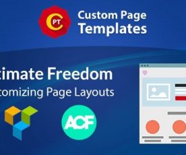 plugins - Custom Page Templates 270x225