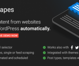 plugins - Scrapes Automatic web content crawler and auto post plugin for WordPress 500x254 1 270x225