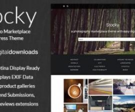 plantillas - Stocky A Stock Photography Marketplace Theme 270x225