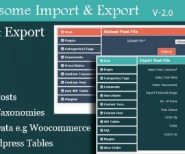plugins - WordPress Awesome Import Export Plugin 270x225