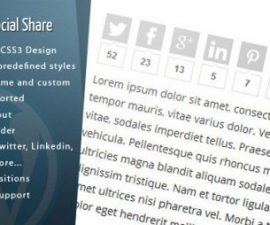 plugins - Wordpress Article Social Share 500x254 270x225