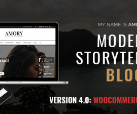 plantillas - amory wordpress blog theme featured image 270x225