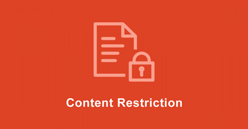 plugins - content restriction 860x450