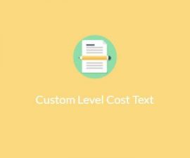 plugins - custom Level Cost 270x225