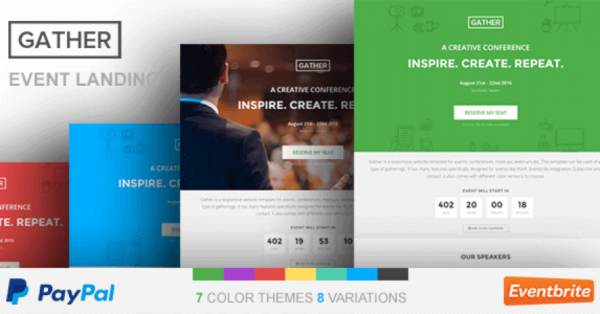 plantillas - gather event conference wp landing page theme 1 860x450