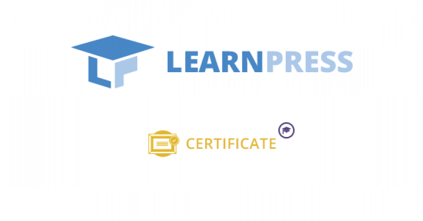 plugins - learnpress certificate 860x450