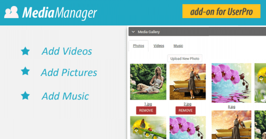 plugins - media manager for userpro 860x450