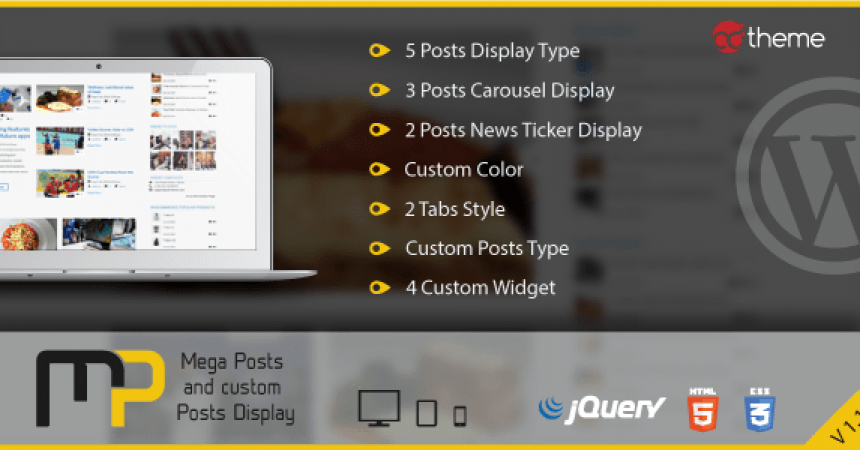 plugins - mega posts and custom posts display wp plugin 860x450