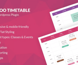 plugins - noo timetable responsive wordpress timetable plugin 270x225