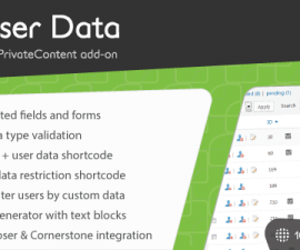 plugins - privatecontent user data addon 270x225