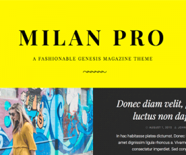 plantillas - studiopress milan pro 270x225