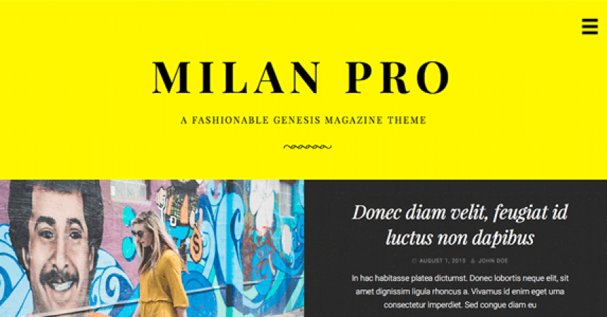 plantillas - studiopress milan pro 860x450
