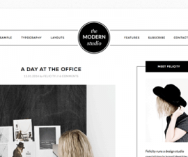 plantillas - studiopress modern studio pro 270x225