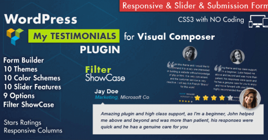 plugins - testimonials showcase for visual composer 860x450