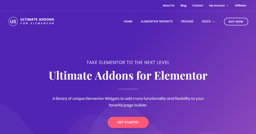 plugins - ultimate addons for elementor 860x450
