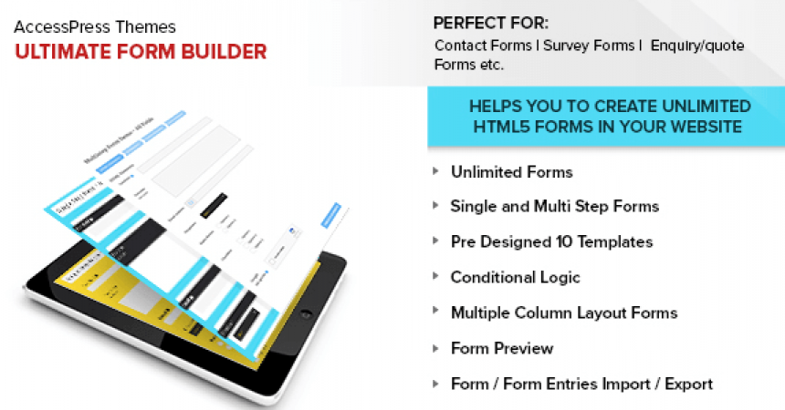 plugins - ultimate form builder 860x450