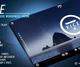 plantillas - vice music band dj and radio wordpress theme 270x225
