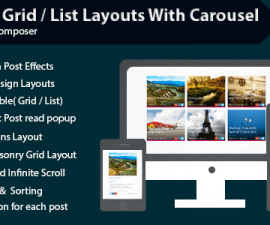 plugins - visual composer post gridlist 270x225