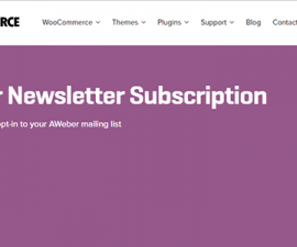 plugins - woocommerce aweber newsletter subscription 270x225