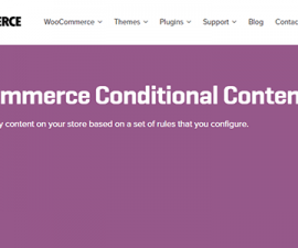 plugins - woocommerce conditional content 270x225