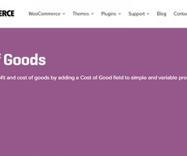 plugins - woocommerce cost of goods 270x225
