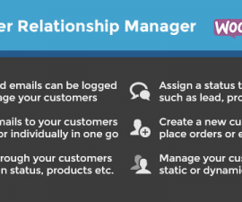 plugins - woocommerce customer relationship manager 270x225