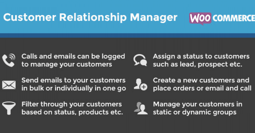plugins - woocommerce customer relationship manager 860x450