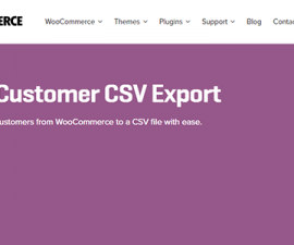 plugins - woocommerce ordercustomer csv export 270x225