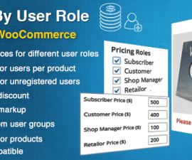 plugins - woocommerce prices by user role 270x225