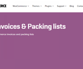 plugins - woocommerce print invoices packing lists 270x225