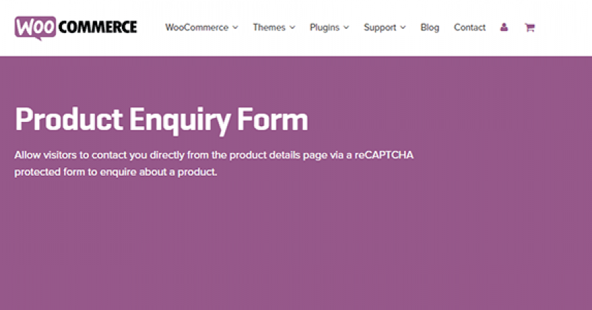 plugins - woocommerce product enquiry form 860x450