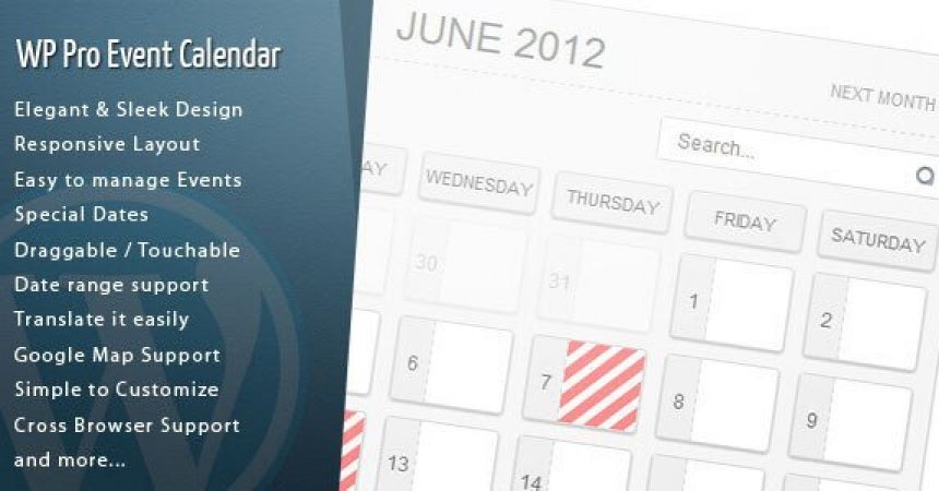 plugins - wordpress pro event calendar 860x450