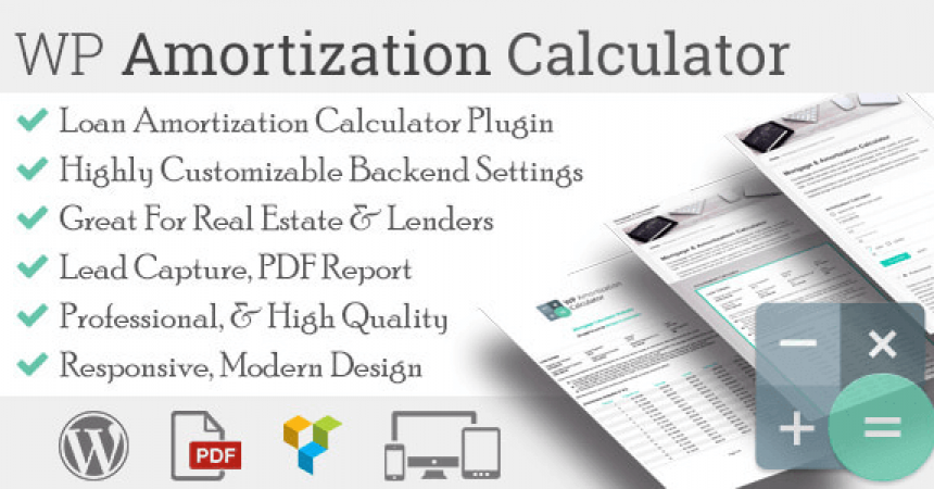 plugins - wp amortization calculator 860x450