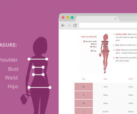 plugins - yith product size charts for woocommerce 270x225