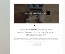 plantillas - yootheme aurora 270x225
